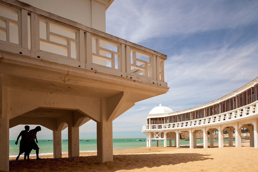 Strand La Caleta, Cadiz, Spanien