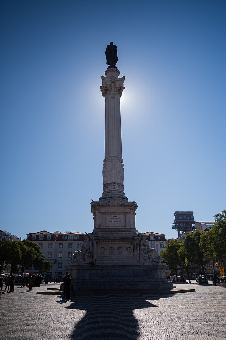 Säule von Pedro IV auf dem Rossio-Platz