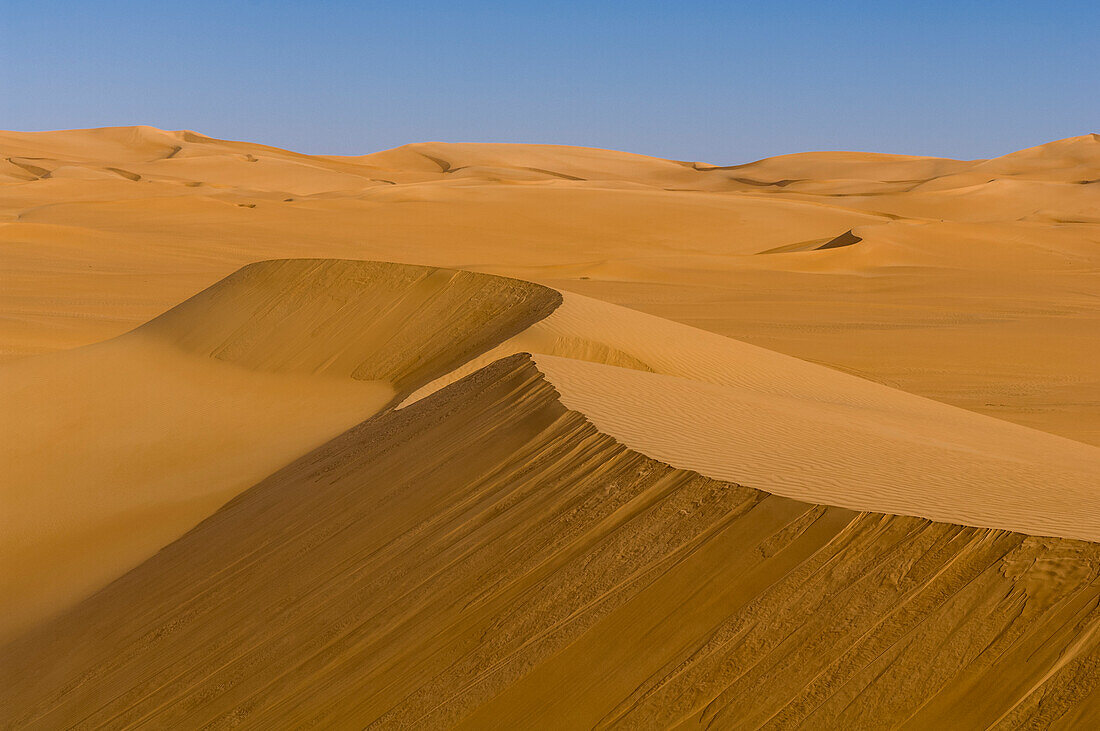 Sand dunes in the Erg Awbari. Fezzan, Libya