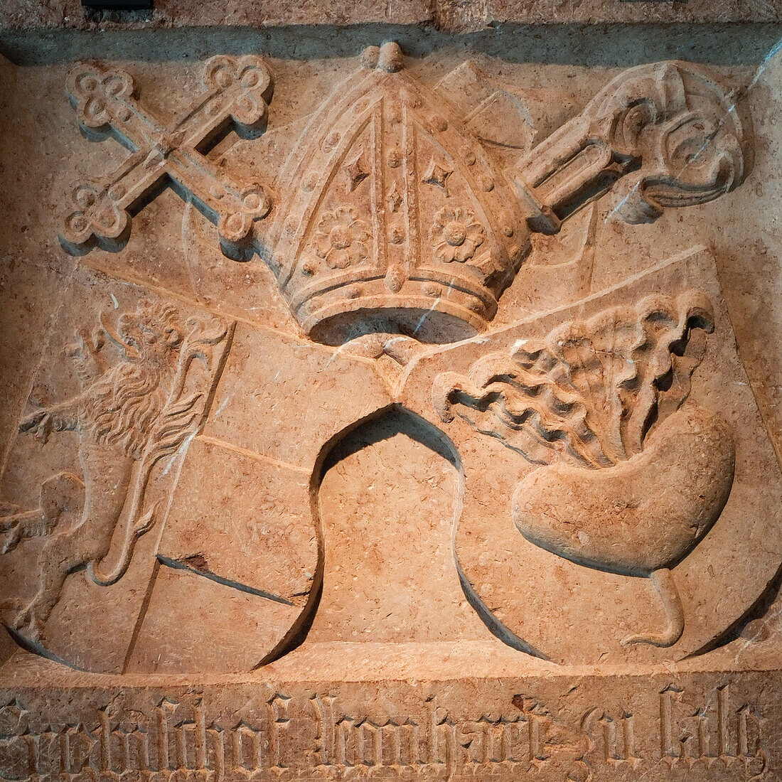 Salzburg, Austria. Coat of arms in stone