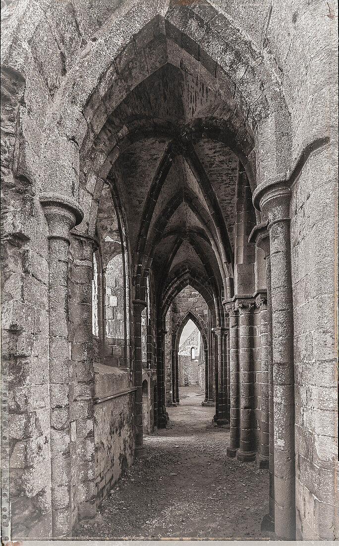 Frankreich, Bretagne, Plougonvelin. Ruinen der Abtei von Saint Mathieu