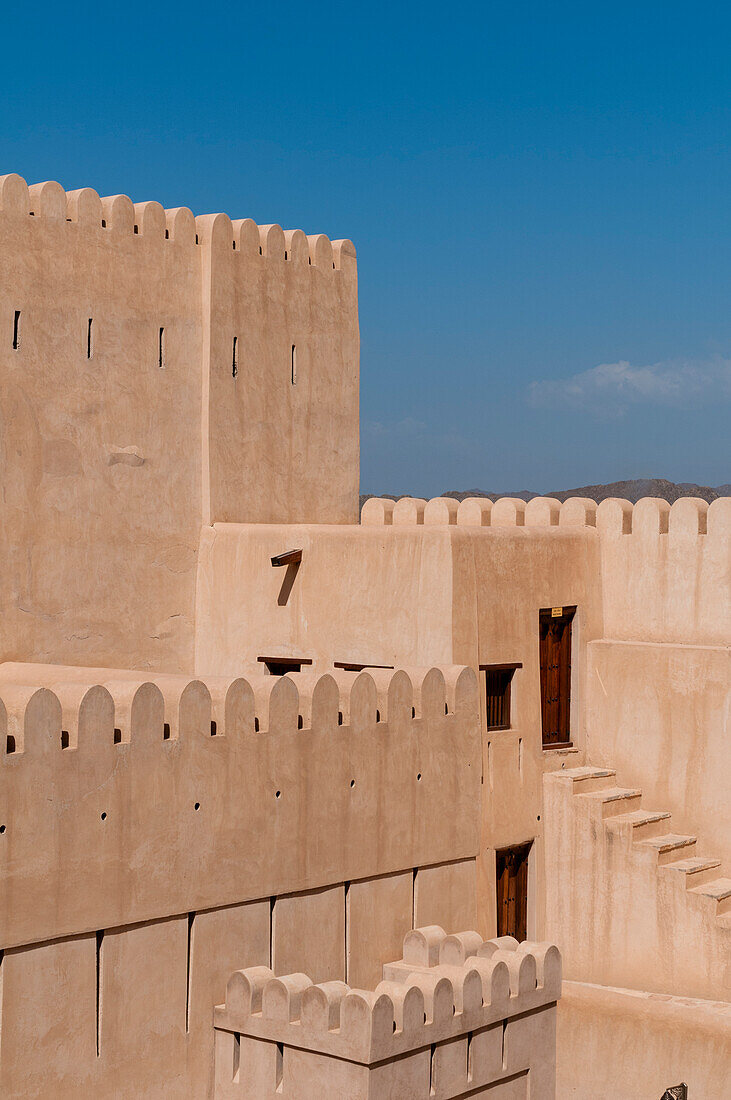 Details of the architecture within Nizwa fort. Nizwa, Oman.