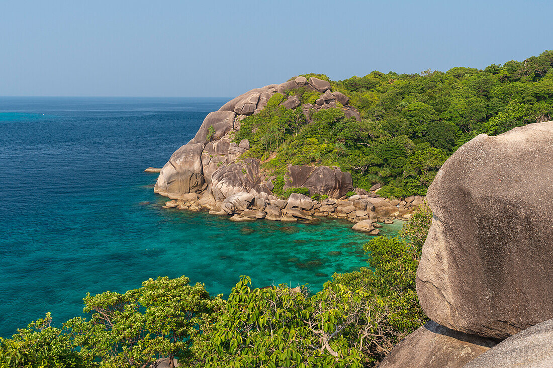 A view from above of Ko Miang, island. Ko Miang, Similan Islands, Phang Nga, Thailand