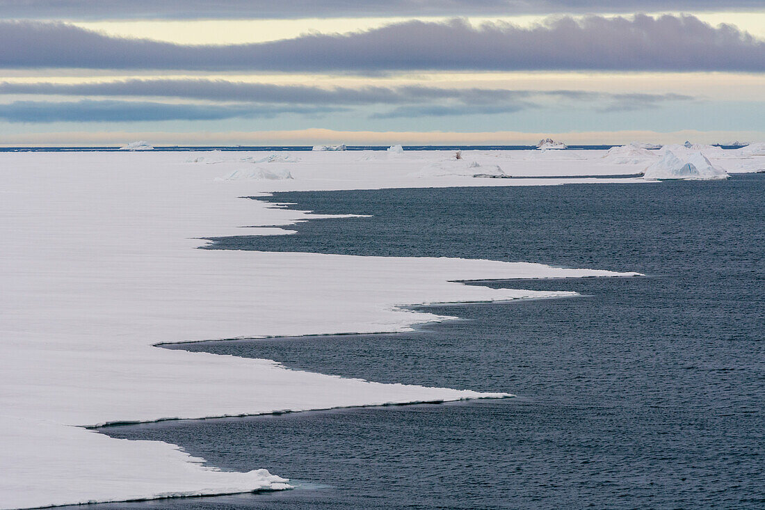 Ice along the southern edge of the Austfonna ice cap. Nordaustlandet, Svalbard, Norway