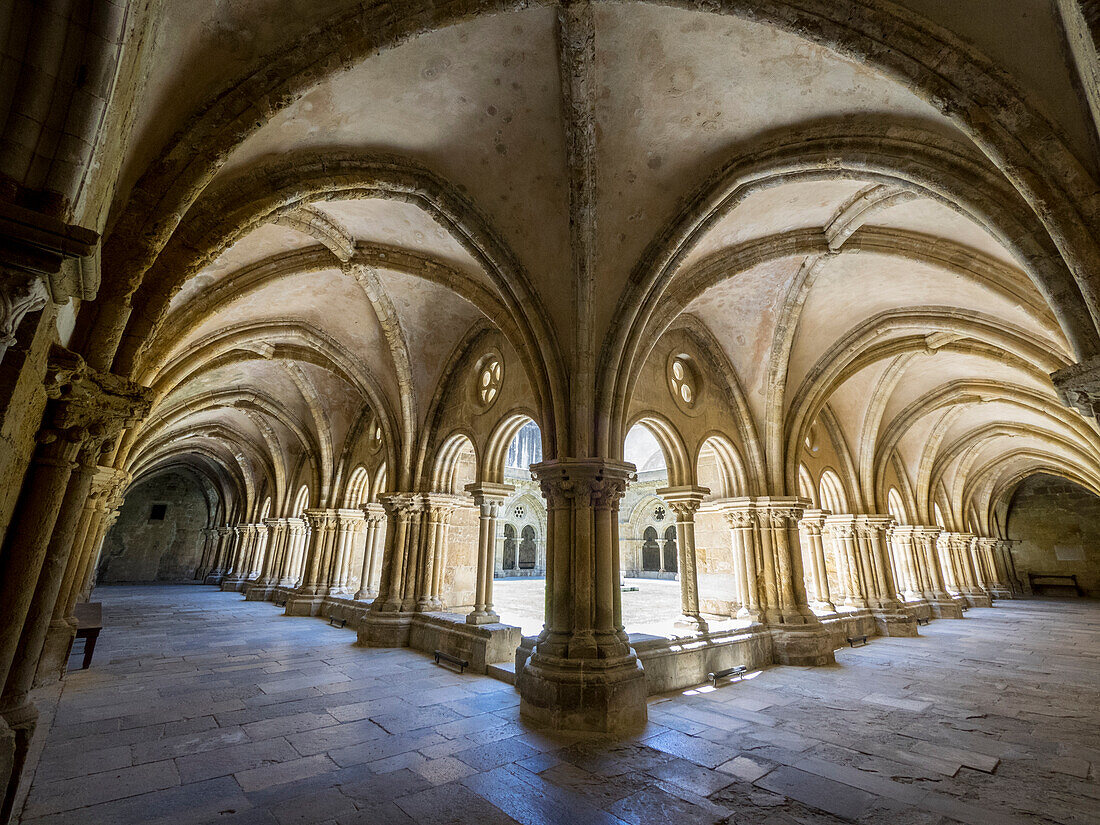 The early 12 century cloister in the old Cathedral (Se Velha).