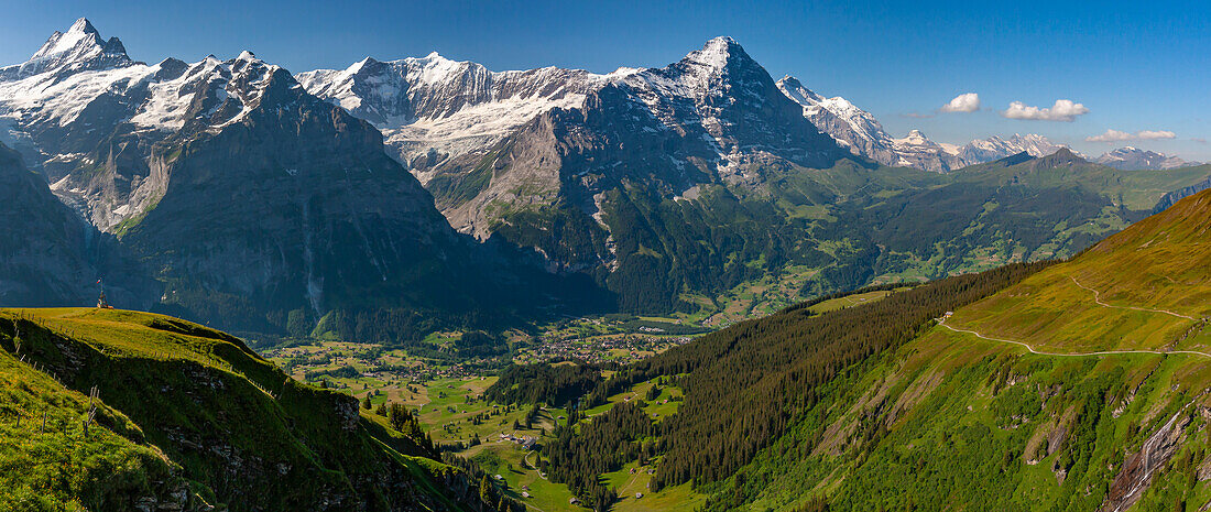 Europa, Schweiz, Berner Oberland. Panoramablick