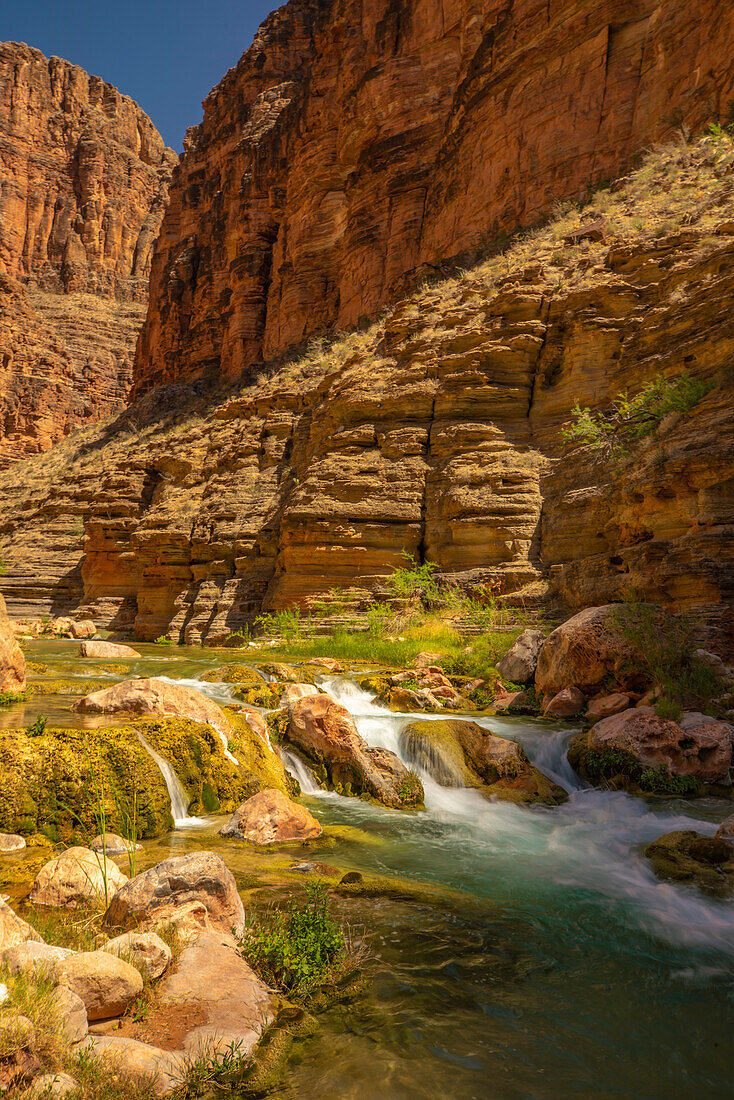 USA, Arizona, Grand Canyon National Park. Havasu Creek on Colorado River.