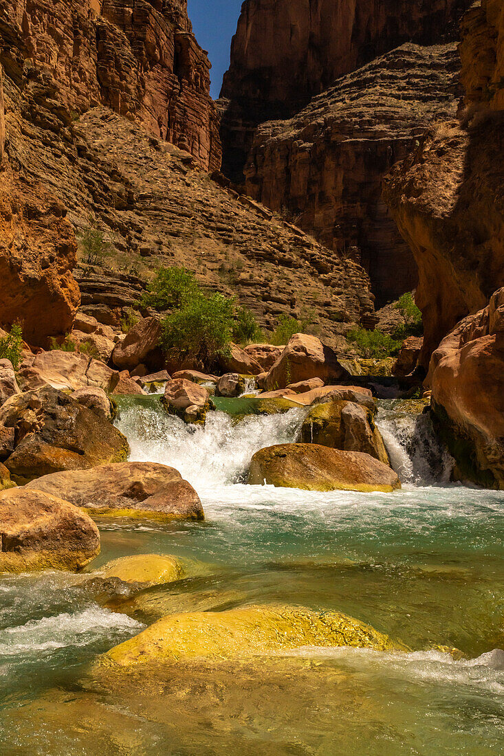 USA, Arizona, Grand Canyon National Park. Havasu Creek on Colorado River.