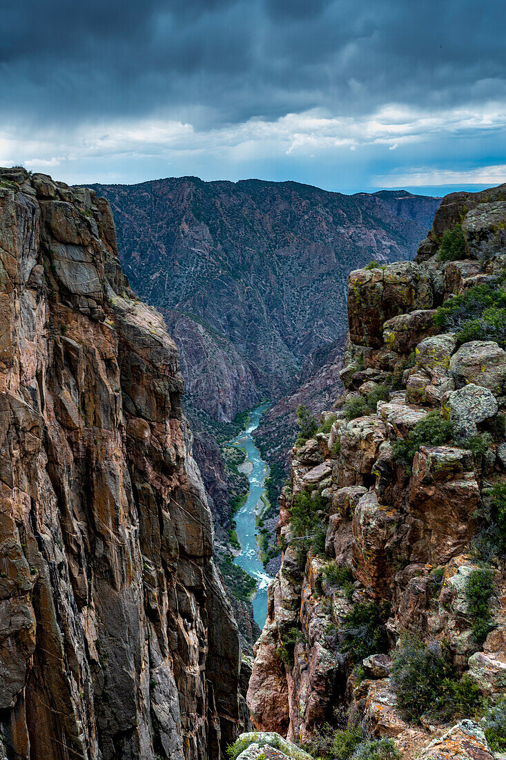 Blick auf den Black Canyon of the Gunnison National Park.