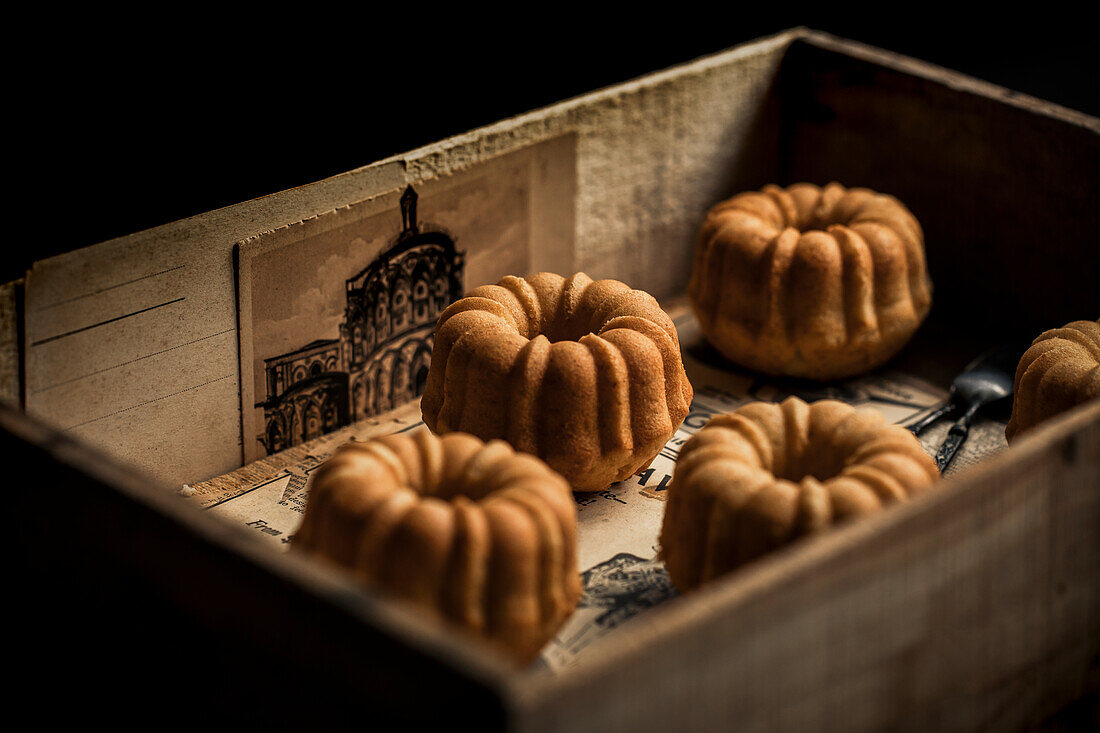 Kleine Zitronen-Bundt Cakes