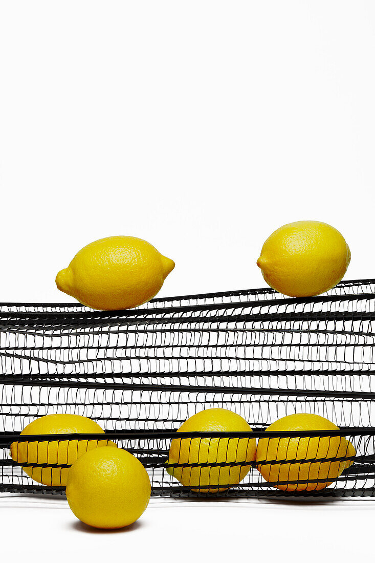 Lemons in a net bag