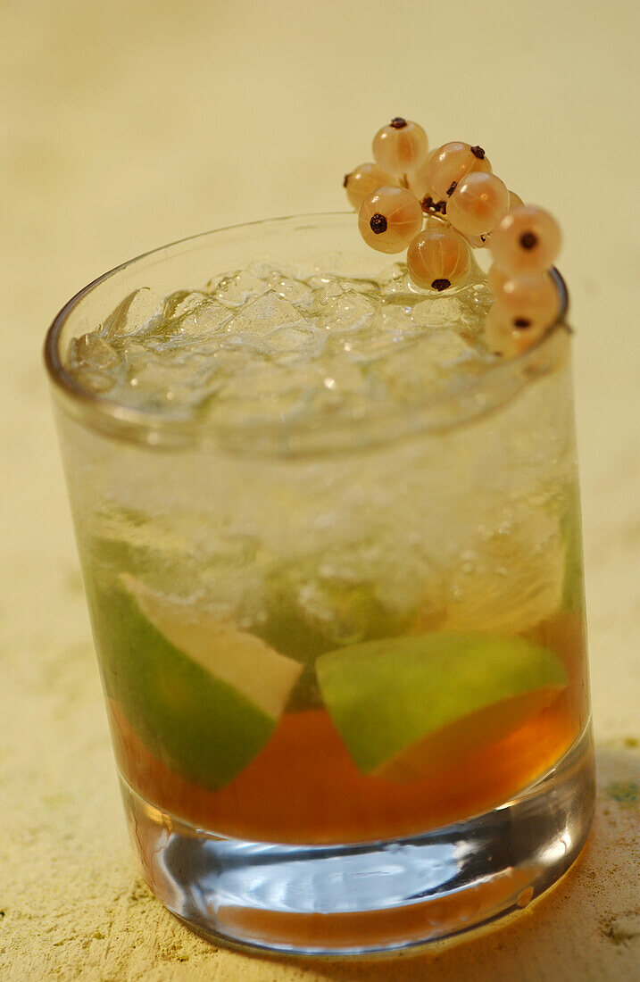 Tequila cocktail with lime