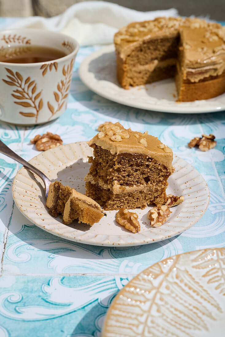 Walnuss-Karamell-Kuchen