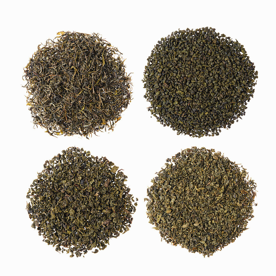 Different types of green tea