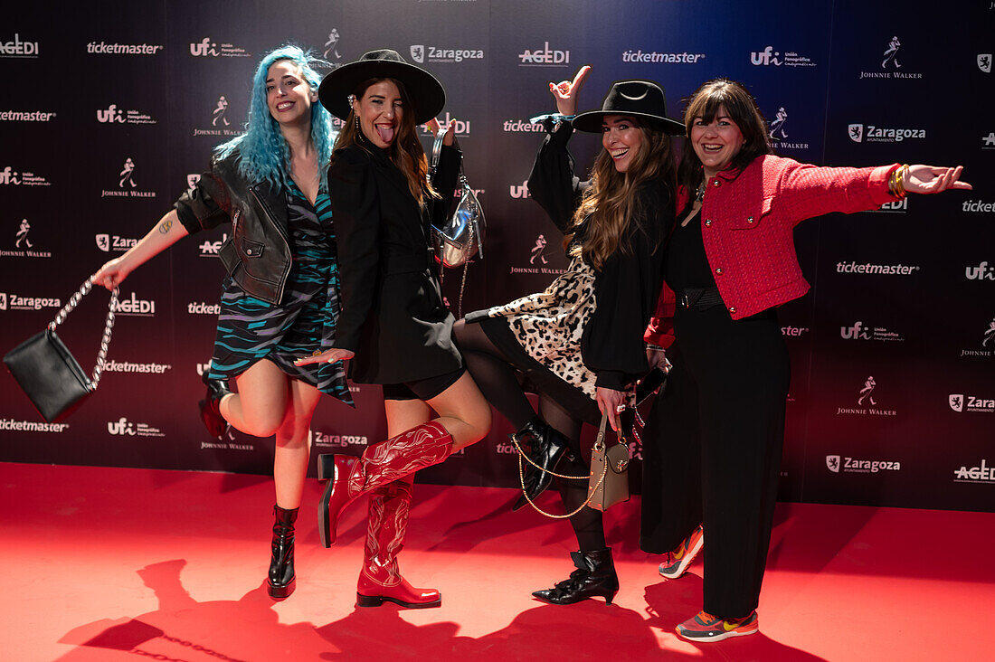 Red carpet at the MIN Independent Music Awards 2024, Zaragoza, Spain