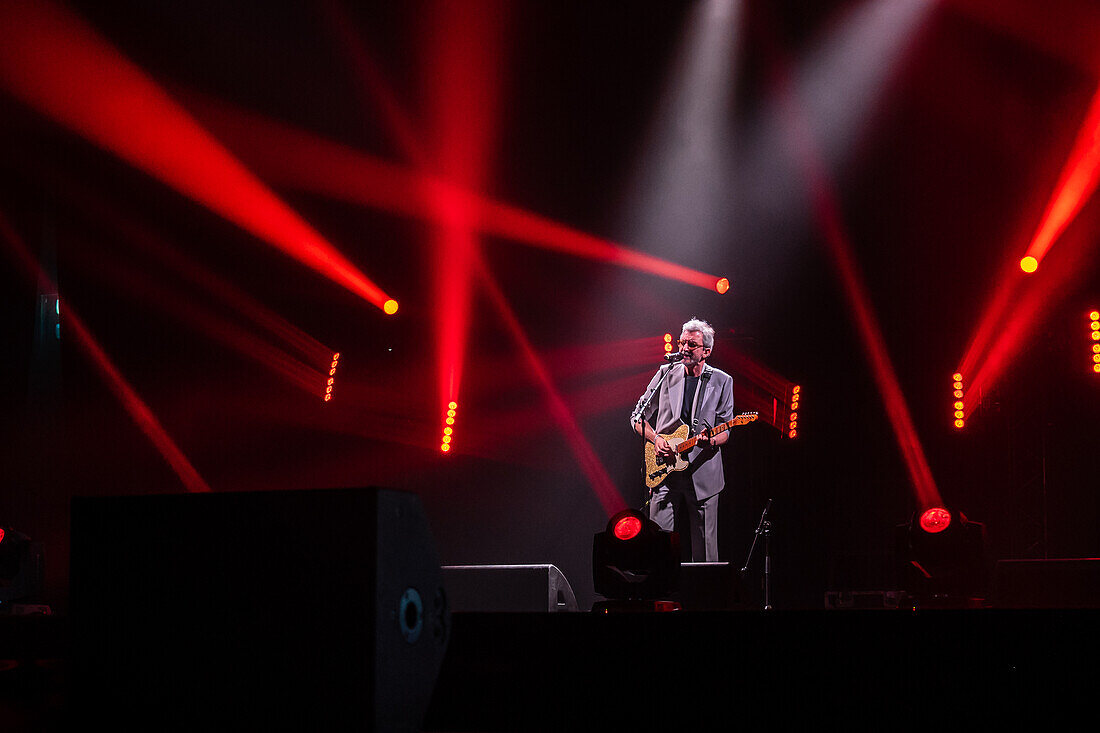 Xoel Lopez, winner of the Best Pop Album Award, performs live at the MIN Independent Music Awards 2024, Zaragoza, Spain