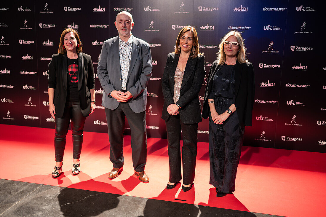 Red carpet at the MIN Independent Music Awards 2024, Zaragoza, Spain