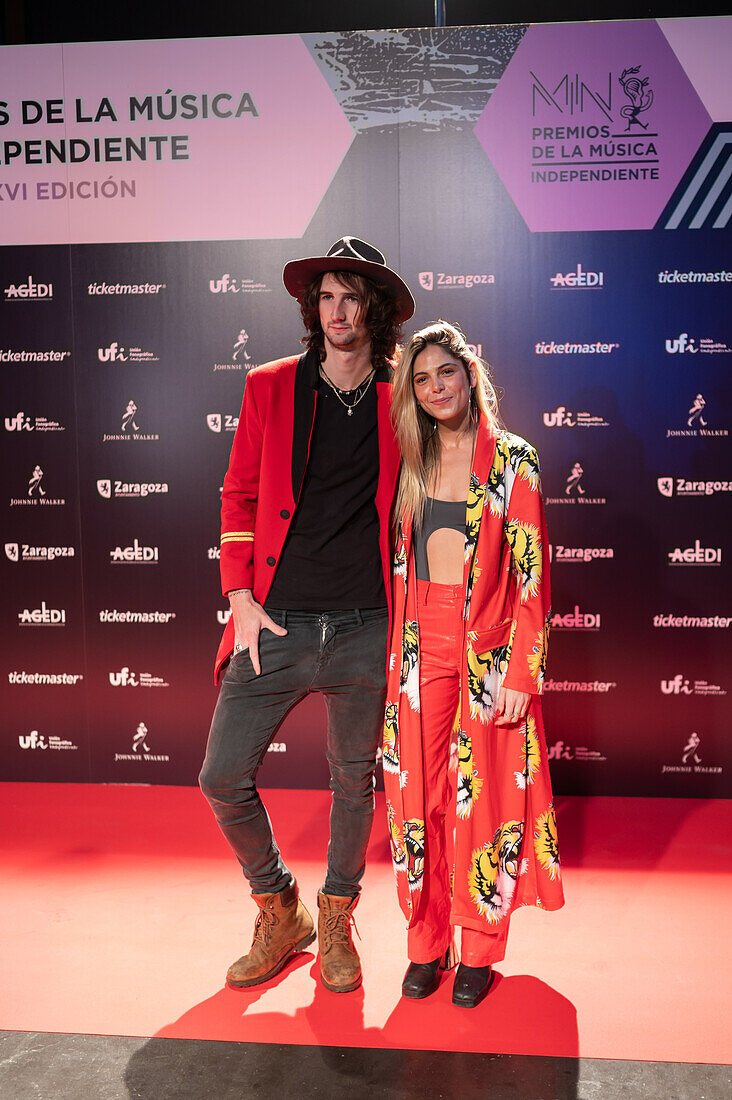 Roter Teppich bei den MIN Independent Music Awards 2024, Zaragoza, Spanien