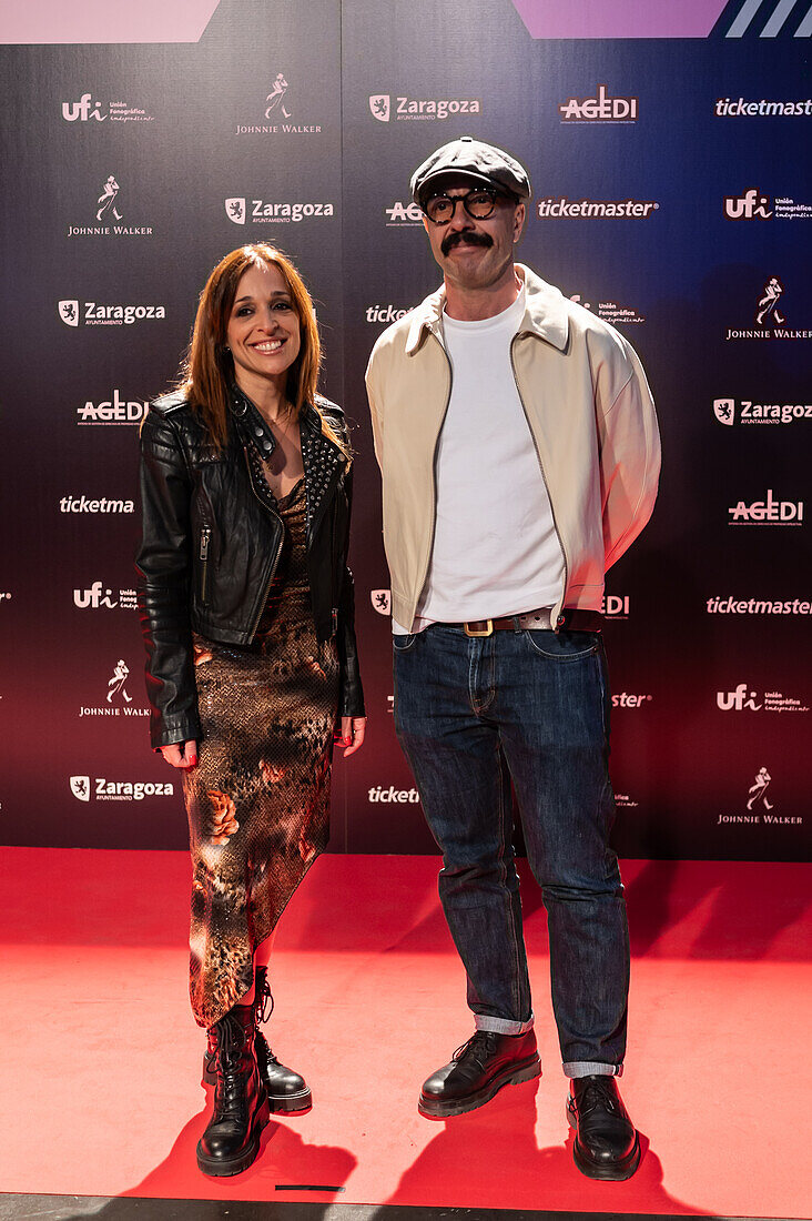 Red carpet at the MIN Independent Music Awards 2024, Zaragoza, Spain