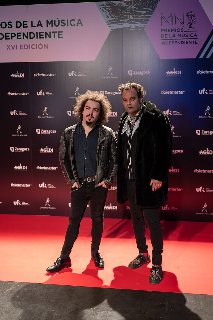 Roter Teppich bei den MIN Independent Music Awards 2024, Zaragoza, Spanien