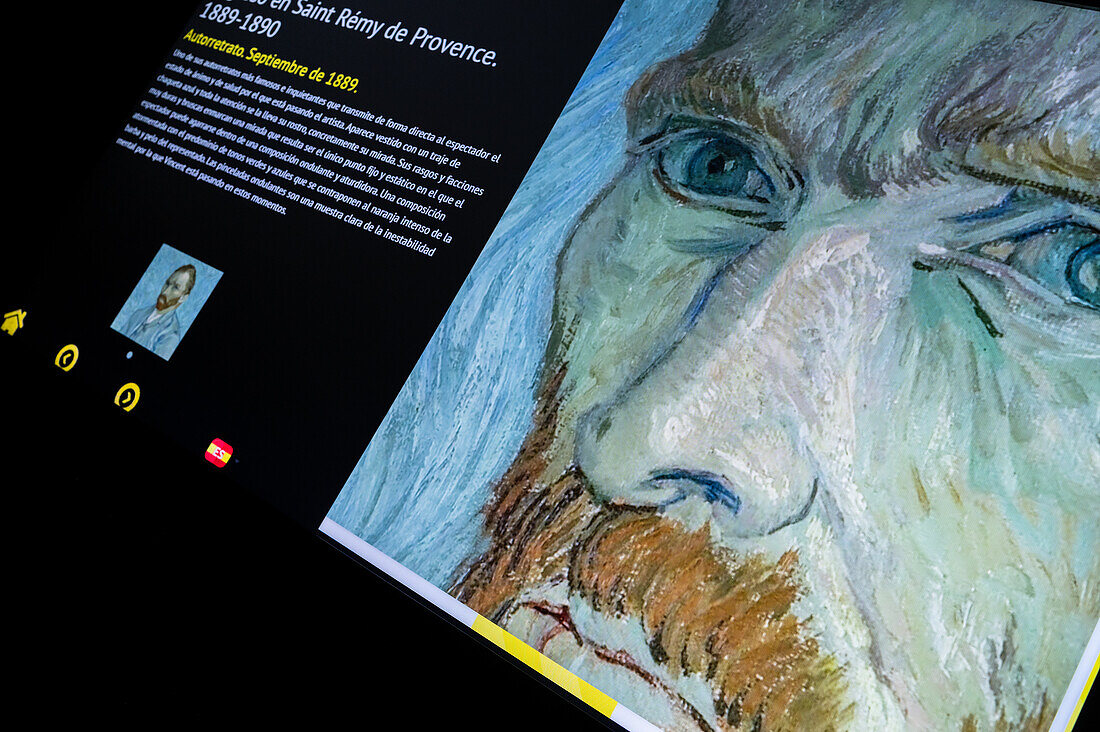 Die Welt von Van Gogh, eine einzigartige sensorische Erfahrung und Ausstellung im Nomad Immersive Museum, Madrid, Spanien