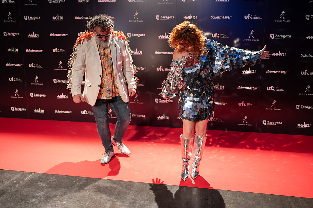 Roter Teppich bei den MIN Independent Music Awards 2024, Zaragoza, Spanien