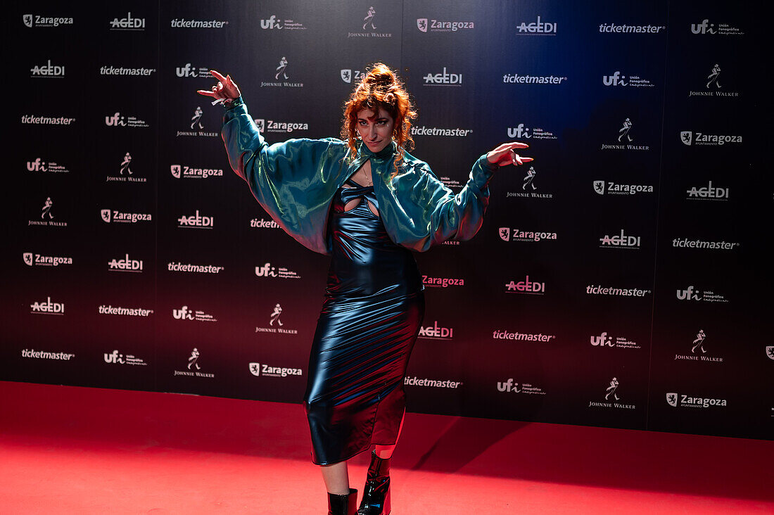 Roter Teppich bei den MIN Independent Music Awards 2024, Zaragoza, Spanien