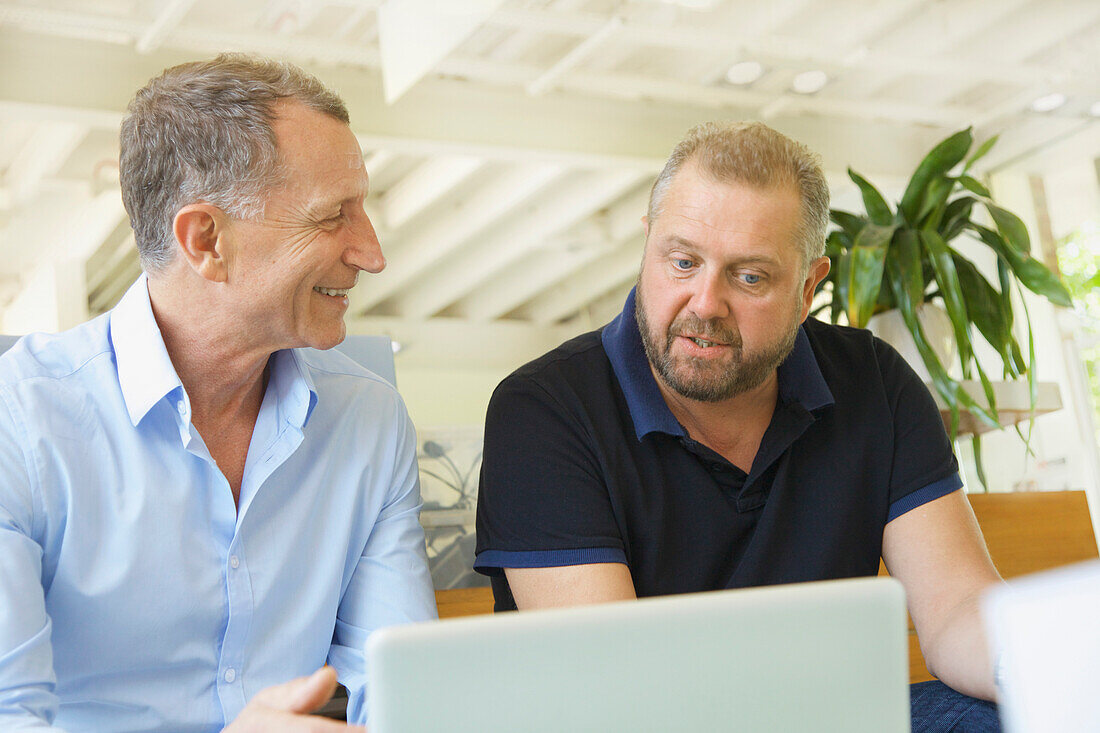 Two Business Men Having Meeting