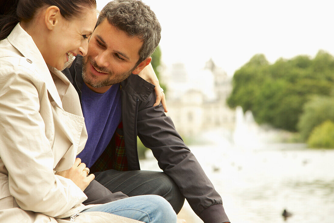 Smiling Couple, Close-up View