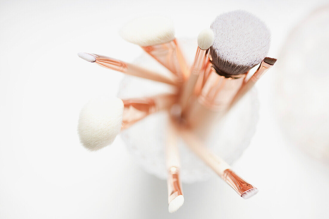 Close up of Makeup Brushes