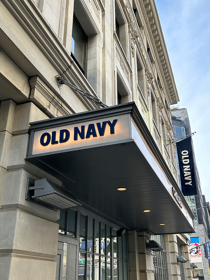 Old Navy clothes store, New York City, New York, USA