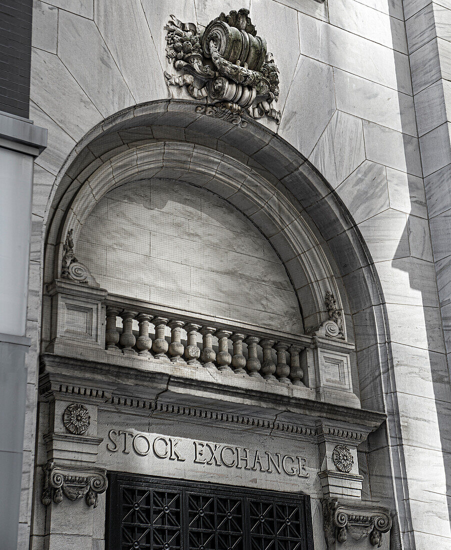 New York Stock Exchange, Außenansicht, Financial District, New York City, New York, USA