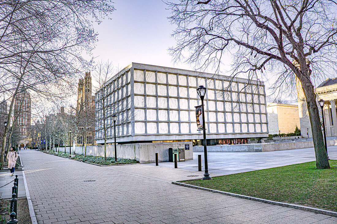 Beinecke Rare Book and Manuscript Library, Außenansicht, Universität Yale, New Haven, Connecticut, USA