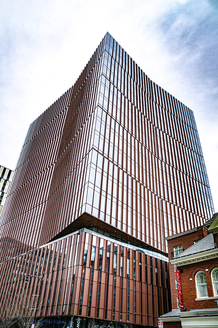 MIT Museum, exterior low angle view, Cambridge, Massachusetts, USA