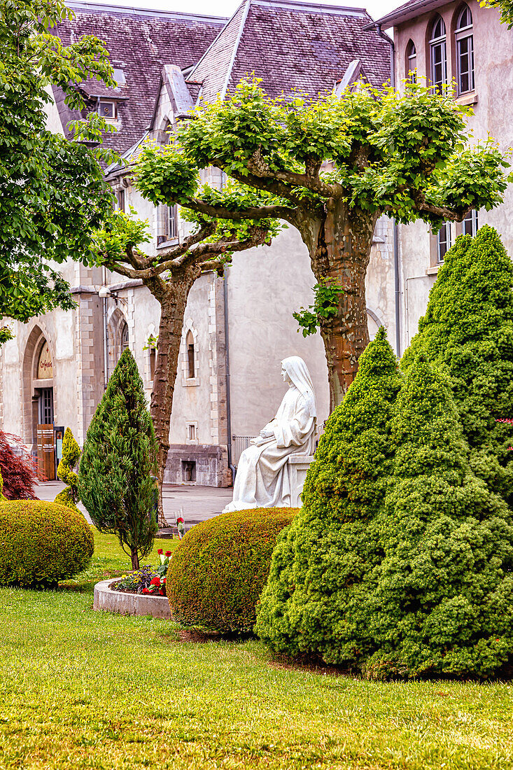 LOURDES - JUNE 15,2019 : Statue of saint Therese of child Jesus