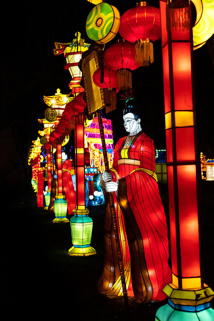 Lantern festival of Gaillac,Tarn,Occitanie,France. Du 01-12-2018 au   06-02-2019 au Château de Foucaud.