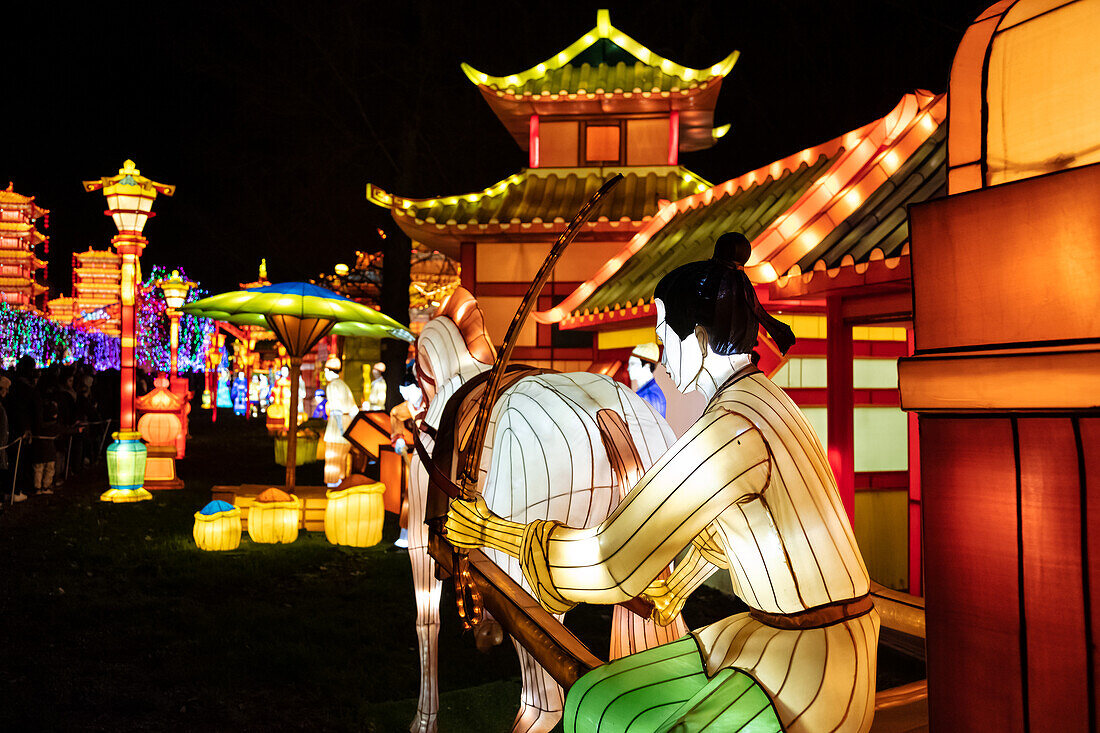 Lantern festival of Gaillac,Tarn,Occitanie,France. Du 01-12-2018 au   06-02-2019 au Château de Foucaud.