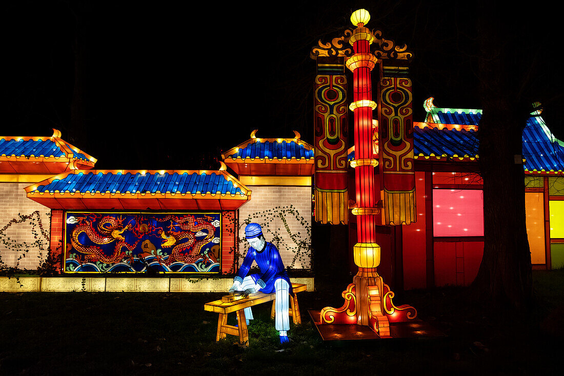 Lantern festival of Gaillac,Tarn,Occitanie,France. Du 01-12-2018 au   06-02-2019 au Château de Foucaud.