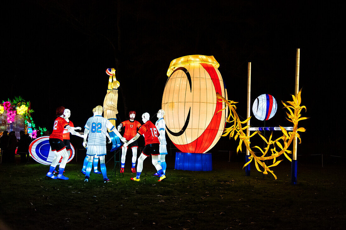 Lantern festival of Gaillac,Tarn,Occitanie,France. Du 01-12-2018 au   06-02-2019 au Château de Foucaud.