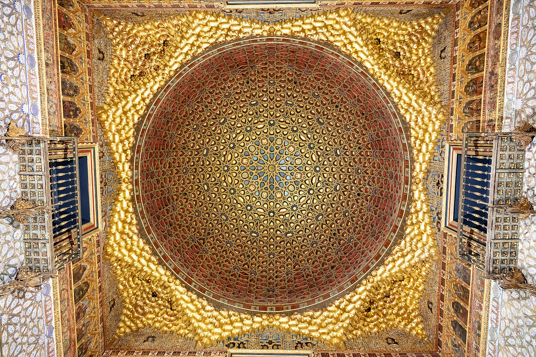 Dome of Real Alcázar de Sevilla,Andalusia,Spain