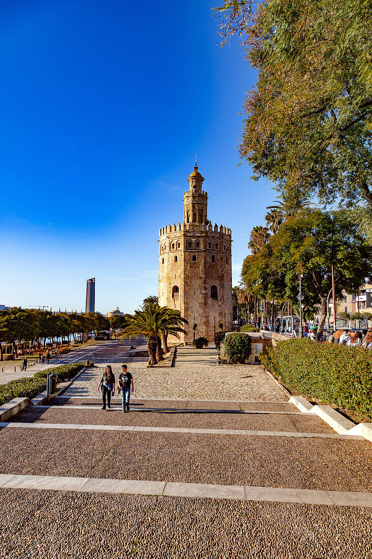 Torre del Oro, Sevilla, Andalusien, Spanien