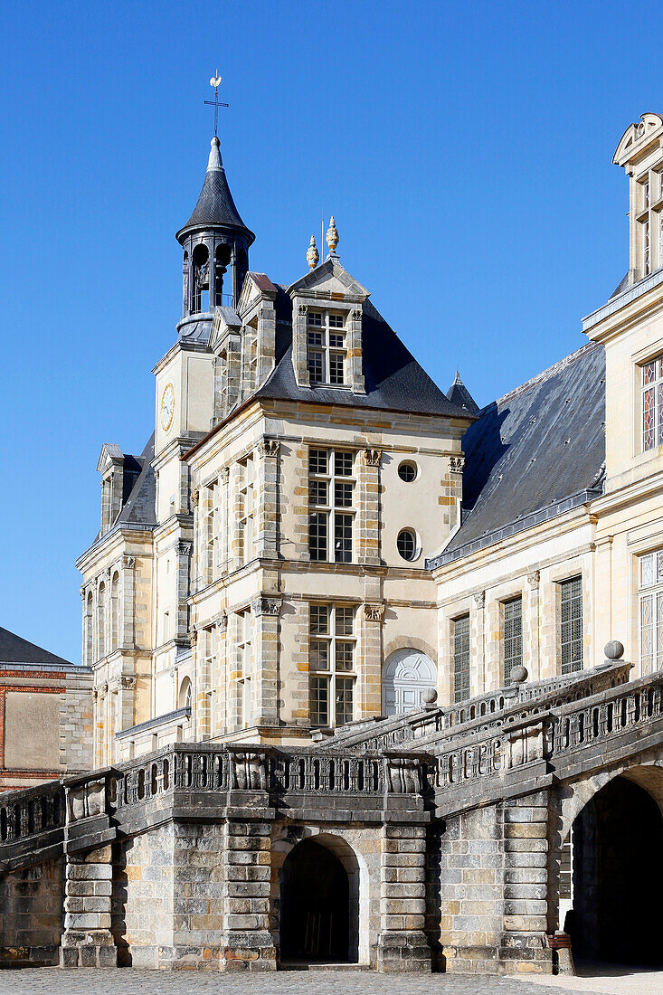 Seine et Marne. Fontainebleau. Fontainebleau castle.