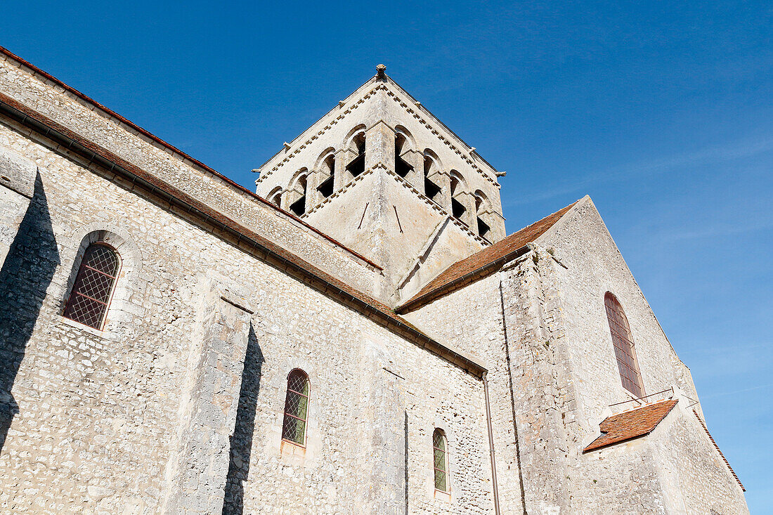 Seine et Marne. Saint Loup de Naud. Church Saint Loup,masterpiece of Romanesque art.