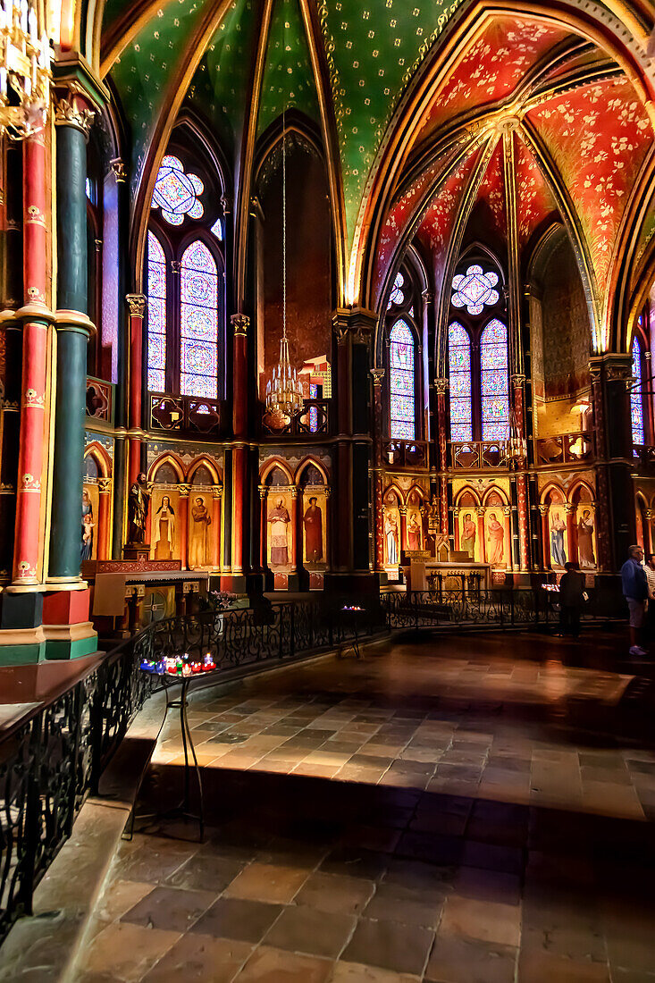 Bayonne,France - September 06,2019 - Interior of Bayonne cathedral (Sainte-Marie cathedral).