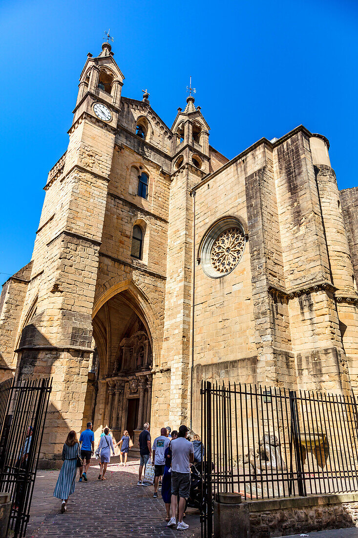 San Sebastián,Spain - 07 September 2019 - San Vicente Church