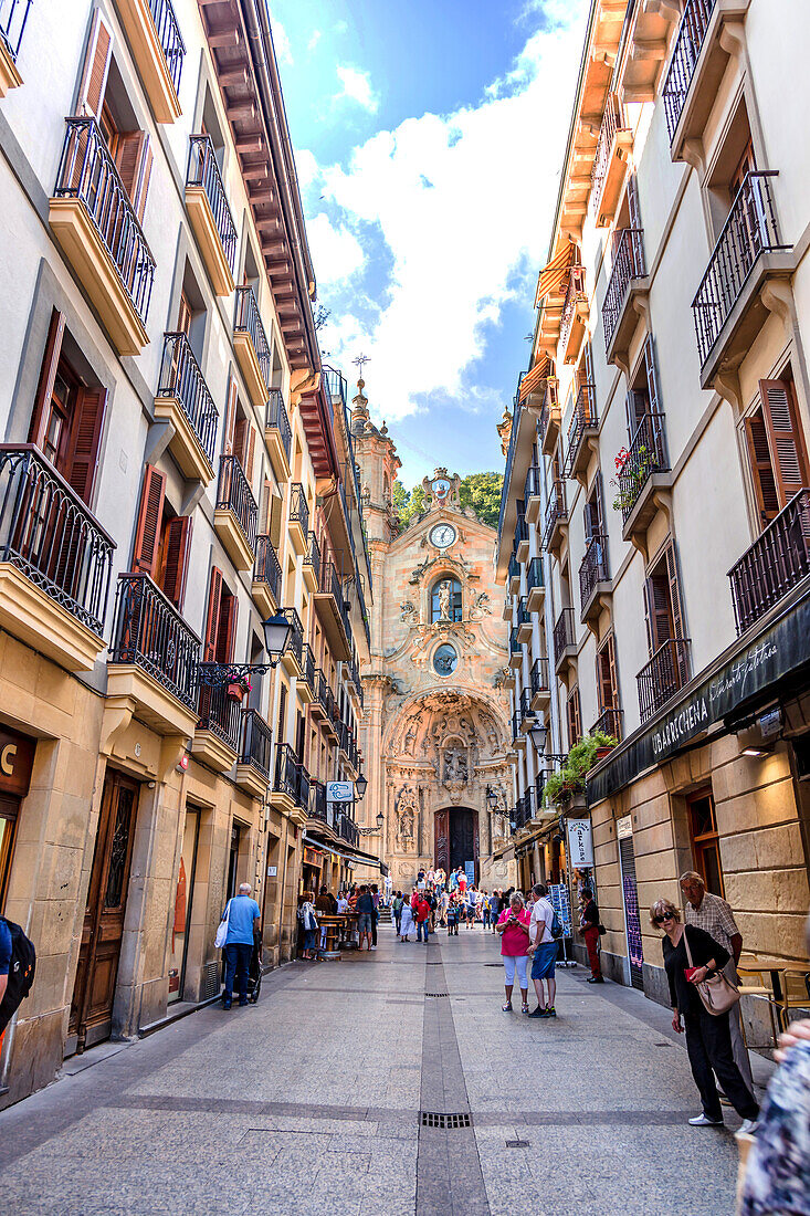 San Sebastian,Spain - 07 September 2019 - Basilica of St. Mary of the Choir