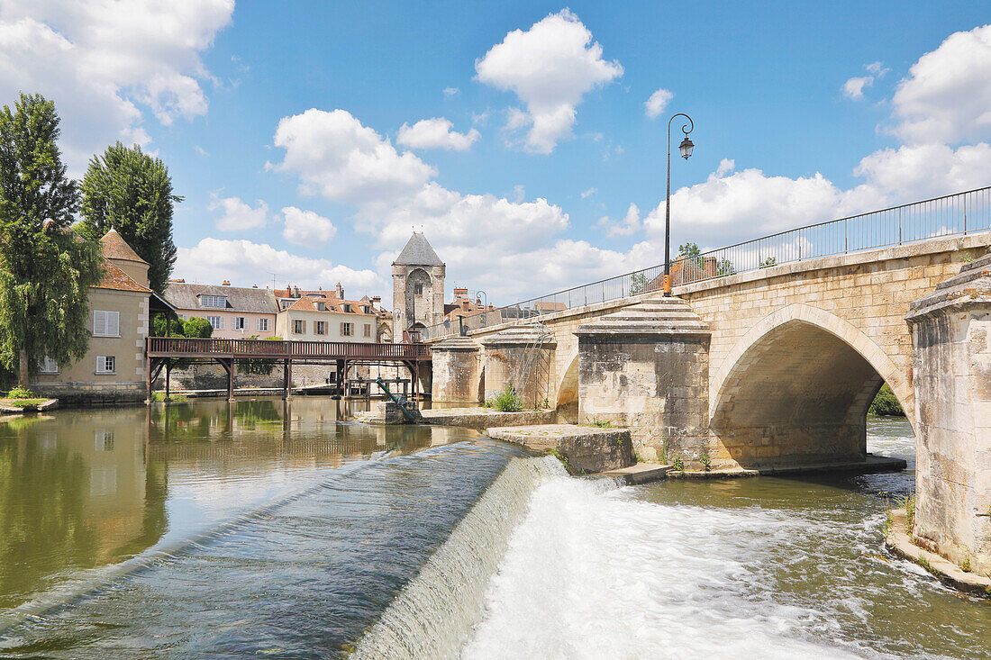 France. Seine et Marne. Medieval village of Moret sur Loing.