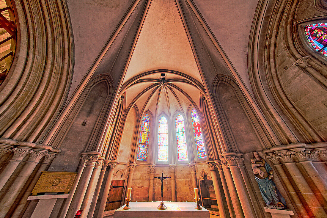 Frankreich. Normandie. Departement Manche. Coutances. Kathedrale. Kapelle des Heiligsten Herzens.