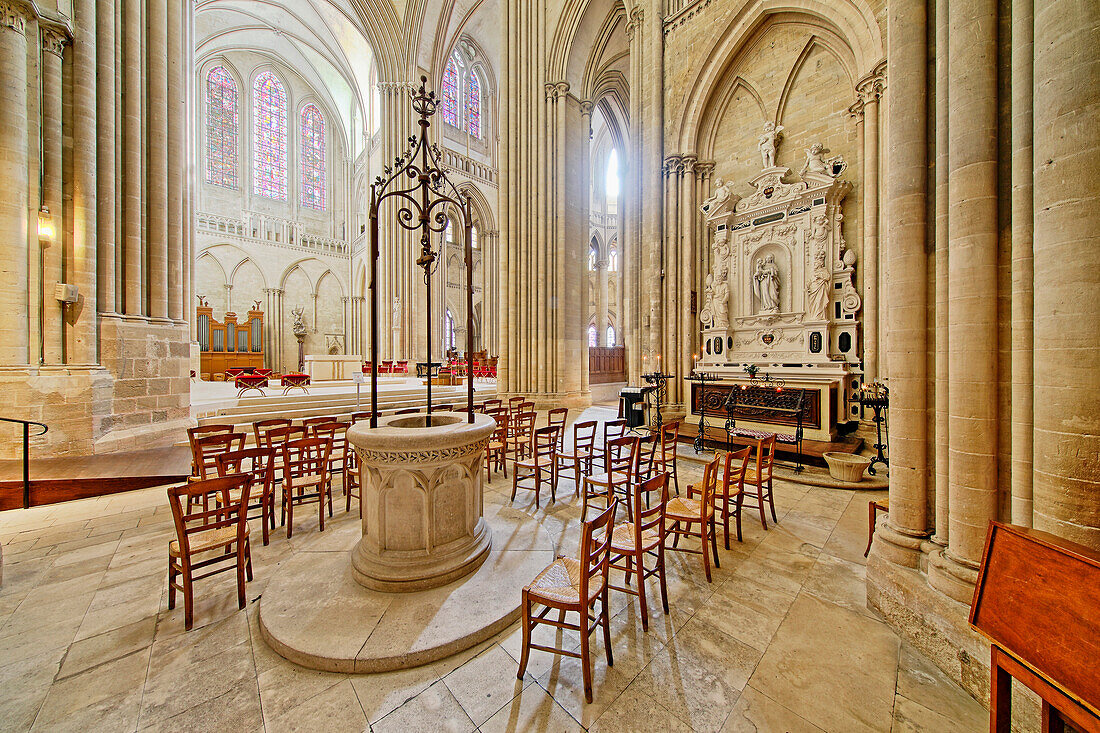 France. Normandy. Department of Manche. Coutances. Cathedral. Chapel of the well.