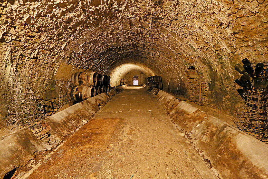 France. Seine et Marne. Vaux le Vicomte. Castle of Vaux le Vicomte. The underground.